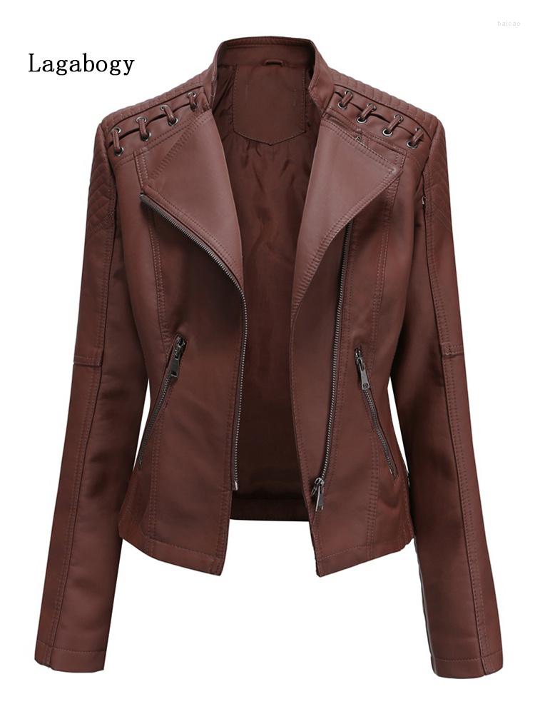 Women' Leather Spring Autumn Women PU Faux Soft Lagabogy Jackets Female Long Sleeve Zipper Slim Motor Biker Coat Outwear Tops, Black
Women' Leather Spring Autumn Women PU Faux Soft Lagabogy Jackets Female Long Sleeve Zipper Slim Motor Biker Coat Outwear Tops, Black