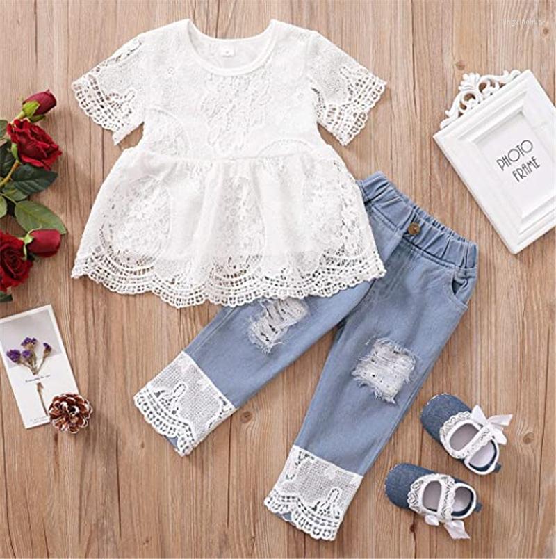 Clothing Sets SUNSIOM Girls Summer Clothes Hollow Out Short Sleeve Tops Ripped Denim Pants 2pcs Outfits For Children Toddler 1-8Y, Picture shown
Clothing Sets SUNSIOM Girls Summer Clothes Hollow Out Short Sleeve Tops Ripped Denim Pants 2pcs Outfits For Children Toddler 1-8Y, Picture shown