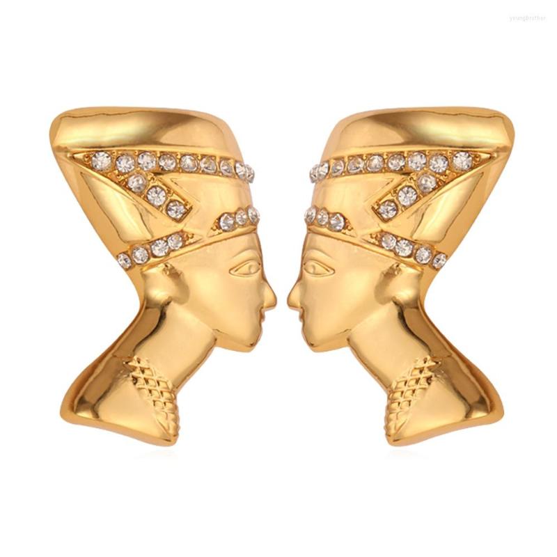 Stud Earrings Collare Nefertiti Head For Women Gold/Silver Color Rhinestone Egypt Queen Fashion Egyptian Jewelry E135
Stud Earrings Collare Nefertiti Head For Women Gold/Silver Color Rhinestone Egypt Queen Fashion Egyptian Jewelry E135