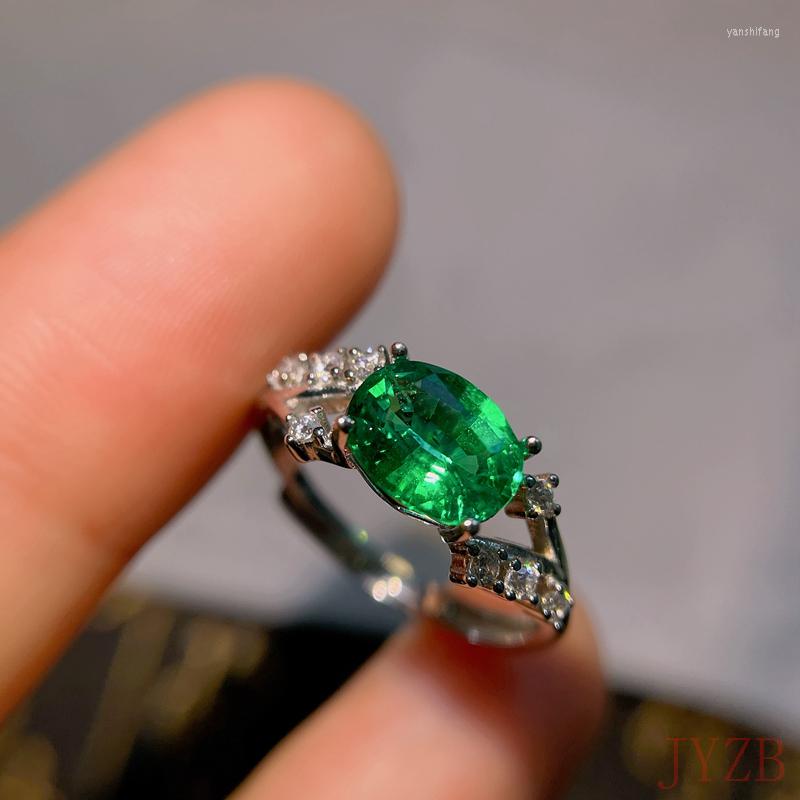Cluster Rings Luxury 925 Silver Premium Jewelry 2CT Oval 6 X 8 Mm Natural Emerald Wedding Ring Designated For Birthday Gift
Cluster Rings Luxury 925 Silver Premium Jewelry 2CT Oval 6 X 8 Mm Natural Emerald Wedding Ring Designated For Birthday Gift