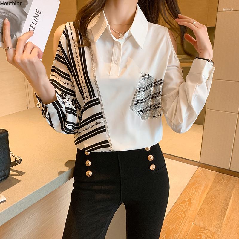 Women' Blouses Houthion Chiffon Women' Fashion Shirt Pockets Loose Splicing Striped Blouse Long Sleeve Top Summer Buttons, Black
Women' Blouses Houthion Chiffon Women' Fashion Shirt Pockets Loose Splicing Striped Blouse Long Sleeve Top Summer Buttons, Black