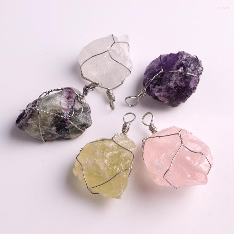 Pendant Necklaces 12pcs Chakra Energy Pendulum Irregular Natural Crystal Stone Quartz Winding Necklace For Jewelry Making
Pendant Necklaces 12pcs Chakra Energy Pendulum Irregular Natural Crystal Stone Quartz Winding Necklace For Jewelry Making