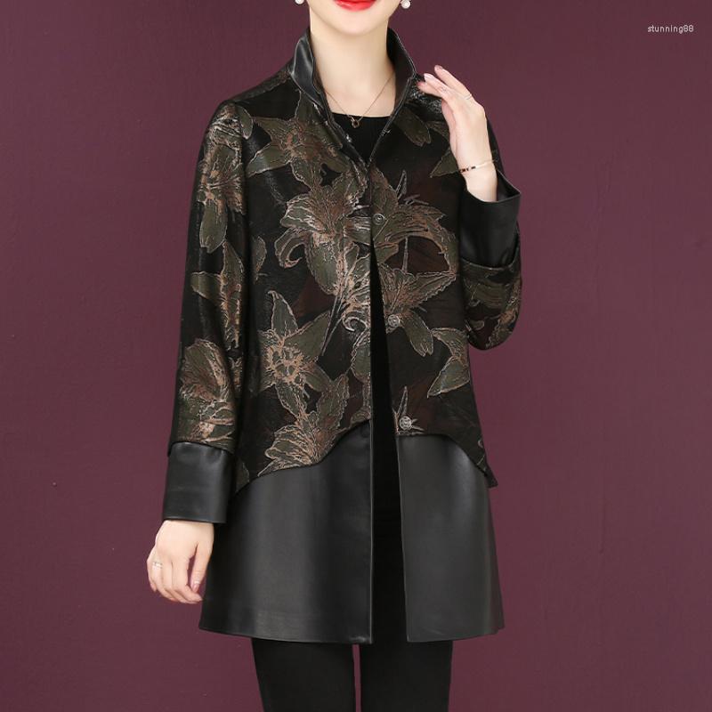 Women's Leather Coat Trench Vintage Women Genuine Jacket Clothes Elegant Print Loose Real Overcoat Zm, Green
Women's Leather Coat Trench Vintage Women Genuine Jacket Clothes Elegant Print Loose Real Overcoat Zm, Green