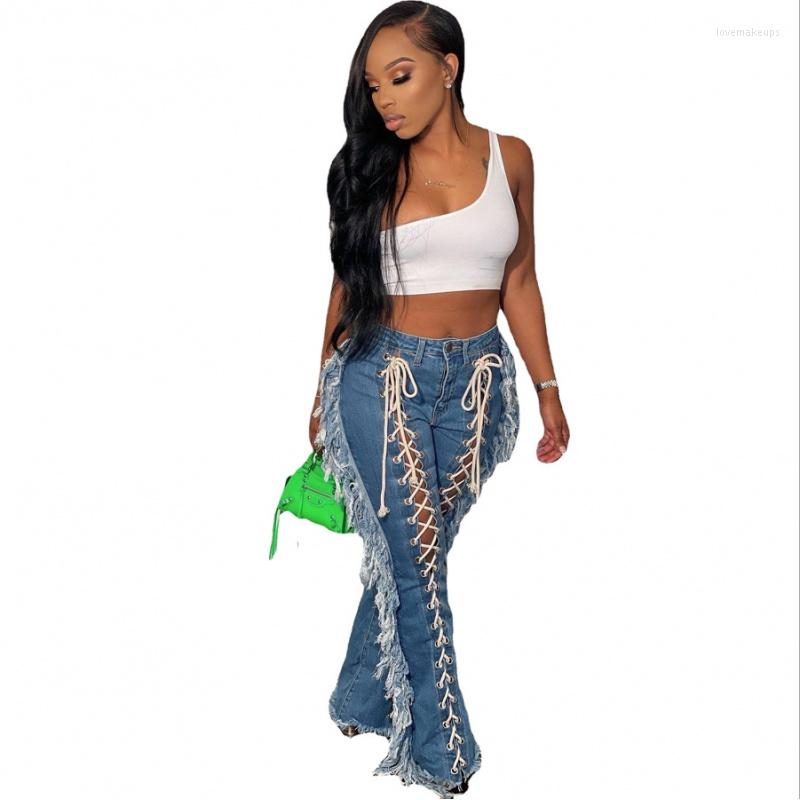 Women' Jeans Distressed Women Zipper Tassel High Waist Flare Bottom 2022 Summer Workout Activewear Ripped Hole Denim Pants Trou, Blue 
Women' Jeans Distressed Women Zipper Tassel High Waist Flare Bottom 2022 Summer Workout Activewear Ripped Hole Denim Pants Trou, Blue