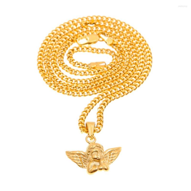 Pendant Necklaces Fashion Angel Baby Necklace Peanant Charm Gold Color Cuban Chain Jewelry Birthday Gifts Women Men Pendants Gift
Pendant Necklaces Fashion Angel Baby Necklace Peanant Charm Gold Color Cuban Chain Jewelry Birthday Gifts Women Men Pendants Gift
