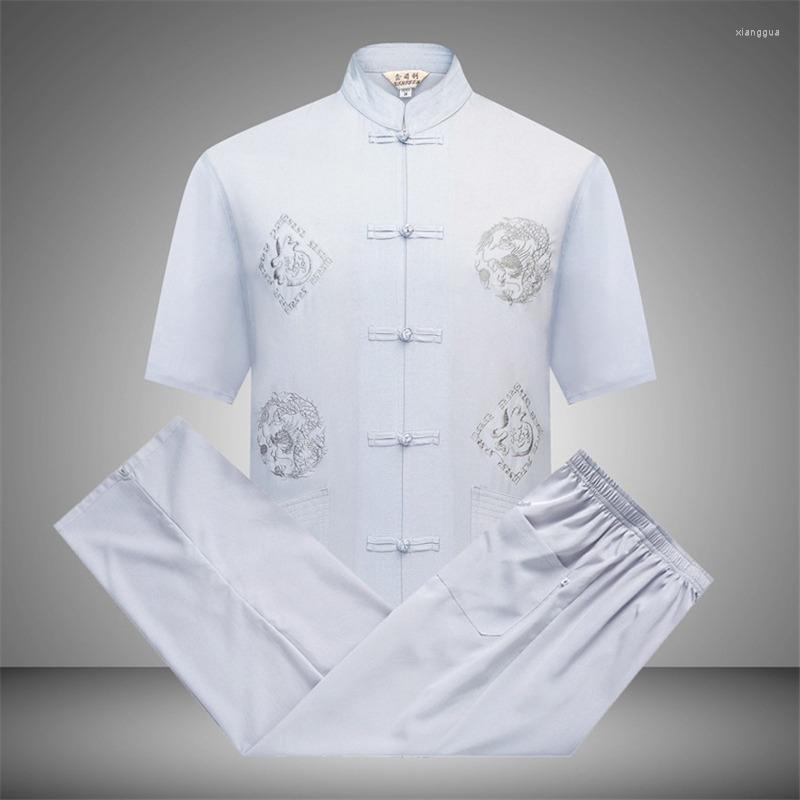 Ethnic Clothing Man Chinese Traditional Set Casual Tai Chi Uniforms Shirt Pants Print Short Sleeve Oriental Tang Suit
Ethnic Clothing Man Chinese Traditional Set Casual Tai Chi Uniforms Shirt Pants Print Short Sleeve Oriental Tang Suit