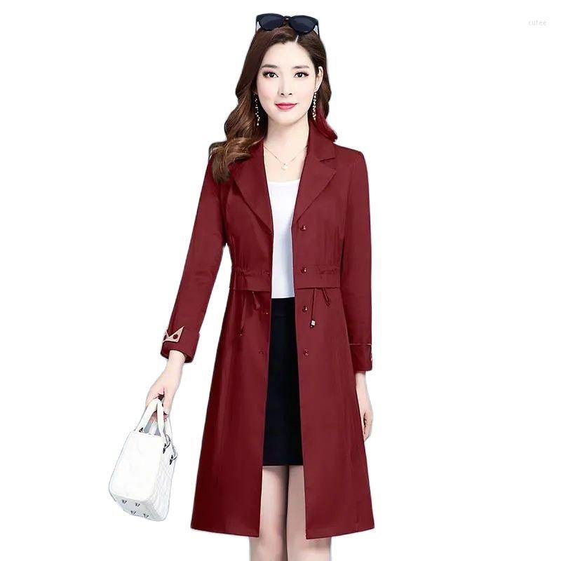 Women's Trench Coats Spring Autumn Windbreaker Coat Female Single-Breasted Mid-Length Women's Korean Slim Lining Outerwear 2022, Navy blue
Women's Trench Coats Spring Autumn Windbreaker Coat Female Single-Breasted Mid-Length Women's Korean Slim Lining Outerwear 2022, Navy blue