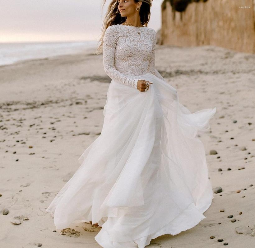 Wedding Dress 11617#Hippie A-Line Lace O-Neck Sweep Train Bohemian Long Sleeve Illusion Open Back Gown Bridal, Picture shown
Wedding Dress 11617#Hippie A-Line Lace O-Neck Sweep Train Bohemian Long Sleeve Illusion Open Back Gown Bridal, Picture shown
