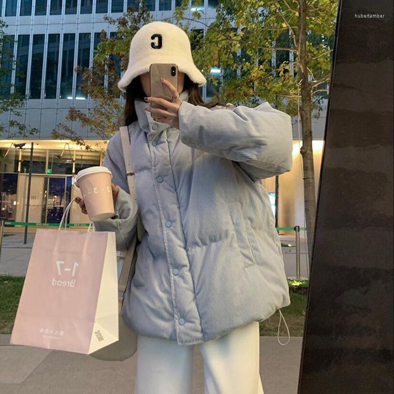 Women' Down Jackets Women Winter Blue Corduroy Thick Padded Jacket Female Korean Style Loose Stand-up Collar Coats Warm Woman Clothes
Women' Down Jackets Women Winter Blue Corduroy Thick Padded Jacket Female Korean Style Loose Stand-up Collar Coats Warm Woman Clothes