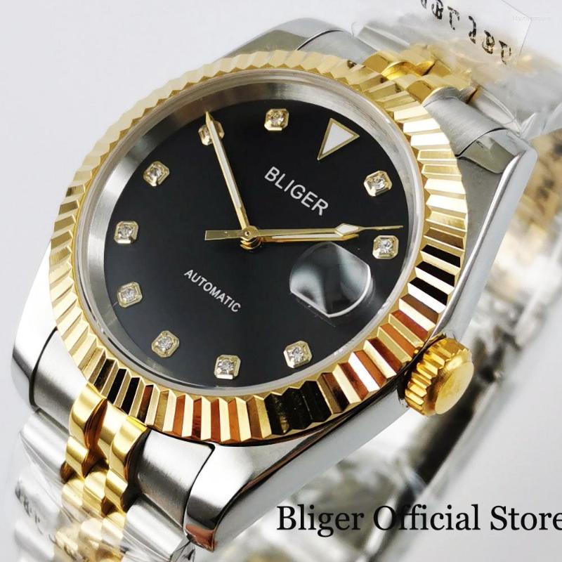Wristwatches Automatic Men Watch 21 Jewels MIYOTA 8215 Two-Tone Gold Coated Strap Mechanical Wristwatch Sapphire Crystal, Nologo
Wristwatches Automatic Men Watch 21 Jewels MIYOTA 8215 Two-Tone Gold Coated Strap Mechanical Wristwatch Sapphire Crystal, Nologo