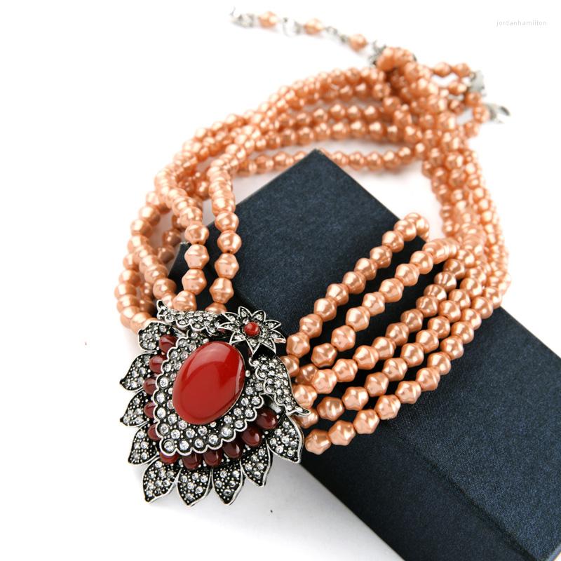 Pendant Necklaces OL Style Imitation Pearl Chains Multilayered Necklace Red Created Gems Pendants For Women Fashion Jewelry Gifts
Pendant Necklaces OL Style Imitation Pearl Chains Multilayered Necklace Red Created Gems Pendants For Women Fashion Jewelry Gifts