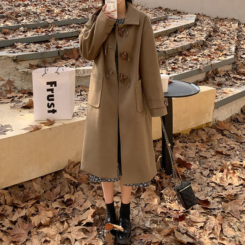 Women's Wool Blends Korean fashion cotton wool coat women's classic university style single row button autumn and winter woolen 221114, Thin unlined
Women's Wool Blends Korean fashion cotton wool coat women's classic university style single row button autumn and winter woolen 221114, Thin unlined
