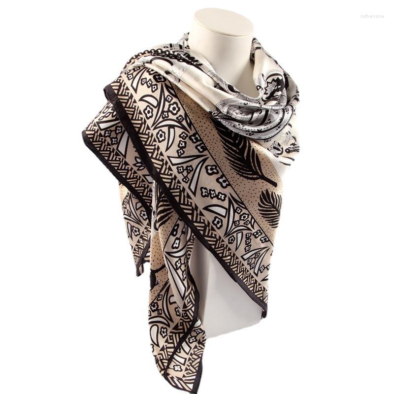 Scarves 110cm Mulberry Silk Square Scarf For Women Grey Satin Shawl Luxury Female Hijab Head Wrap Bandana Summer Beach
Scarves 110cm Mulberry Silk Square Scarf For Women Grey Satin Shawl Luxury Female Hijab Head Wrap Bandana Summer Beach
