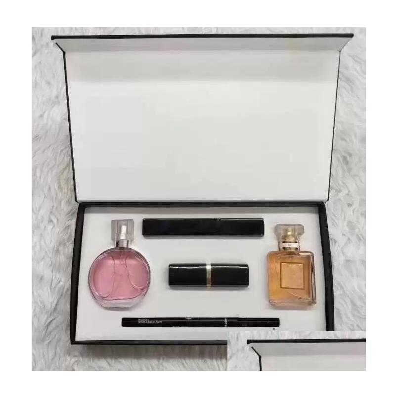 Makeup Sets Makeup Set Women Lady Per 15Ml Lipstick Eyeliner Mascara 5 In 1 With Box Fragrance Cosmetics Kit For Holiday Gift Stock Dhmtf
Makeup Sets Makeup Set Women Lady Per 15Ml Lipstick Eyeliner Mascara 5 In 1 With Box Fragrance Cosmetics Kit For Holiday Gift Stock Dhmtf