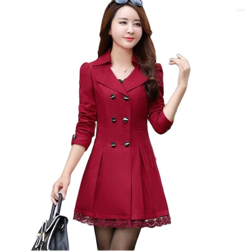 Women's Trench Coats 2022 Autumn Winter Jacket Womens Medium Long Section Double-Breasted Lace Slim Ladies Windbreaker Coat Elegant Female, Black
Women's Trench Coats 2022 Autumn Winter Jacket Womens Medium Long Section Double-Breasted Lace Slim Ladies Windbreaker Coat Elegant Female, Black