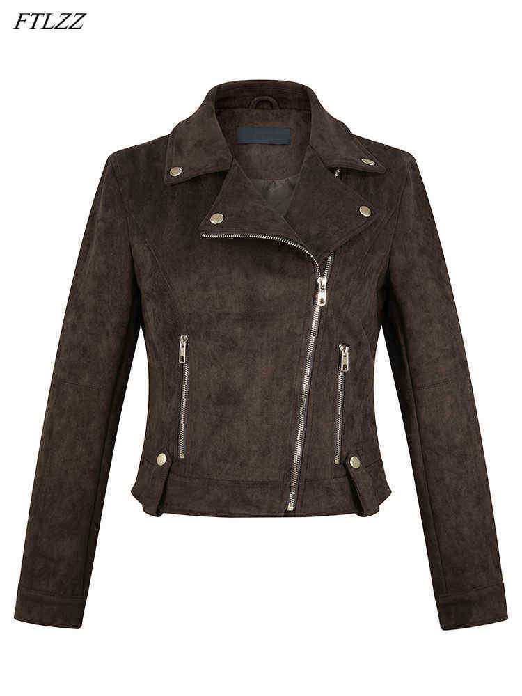 Ftlzz New Spring Autumn Women Slim Faux Suede Leather Jacket Streetwear Female Moto Biker Punk Jacket Ladies Pink Runaway J220727, Coffee
Ftlzz New Spring Autumn Women Slim Faux Suede Leather Jacket Streetwear Female Moto Biker Punk Jacket Ladies Pink Runaway J220727, Coffee
