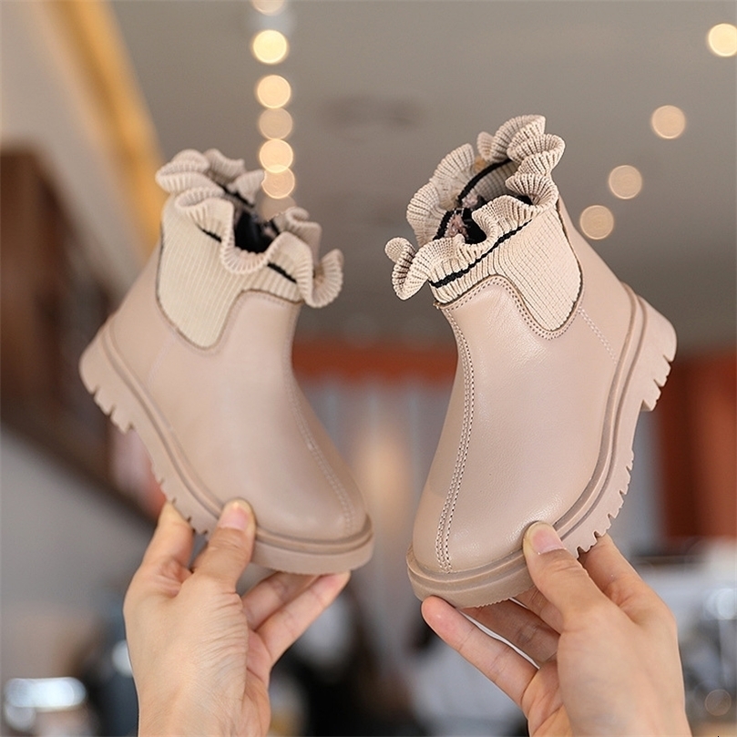 Sneakers Children Shoes Boots for Girls Size 2237 Winter Girl PU Leather Waterproof Kids Snow Plus Cashmere Warm 221113, Black 
Sneakers Children Shoes Boots for Girls Size 2237 Winter Girl PU Leather Waterproof Kids Snow Plus Cashmere Warm 221113, Black