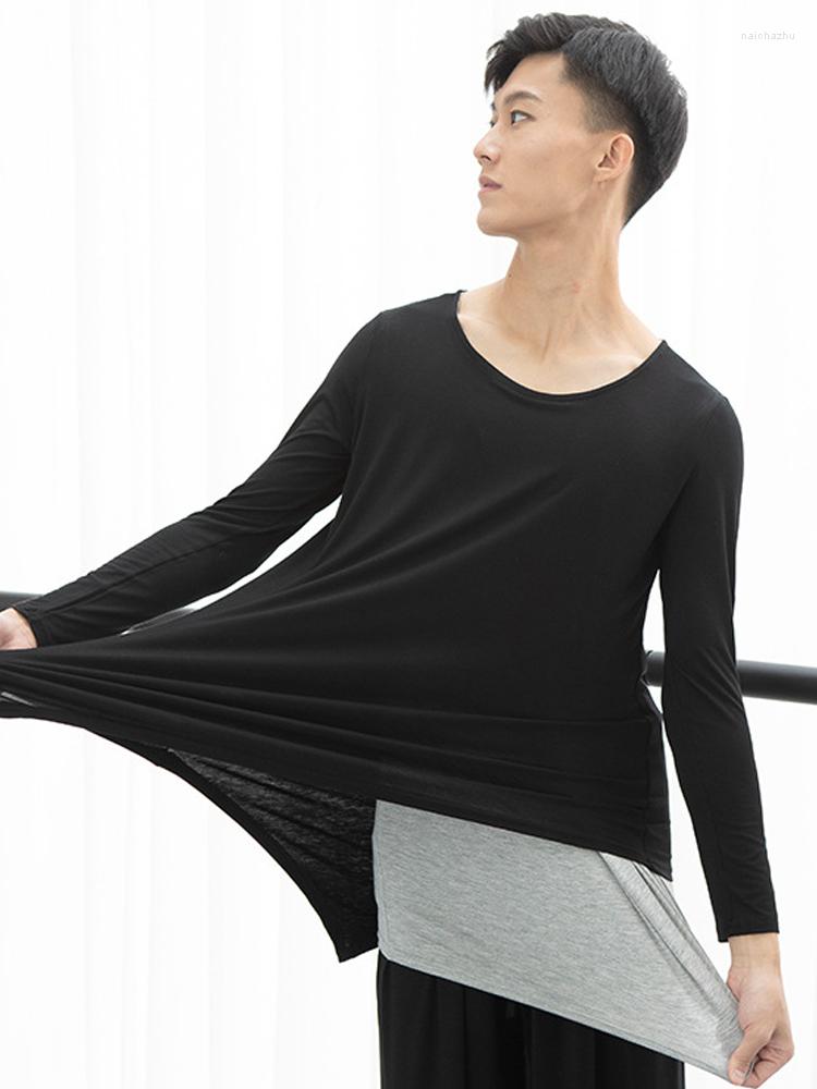 Stage Wear Ballet Modern Dance Practice Clothes Male Adult Art Test Training Modal Top Body Yoga, Black
Stage Wear Ballet Modern Dance Practice Clothes Male Adult Art Test Training Modal Top Body Yoga, Black