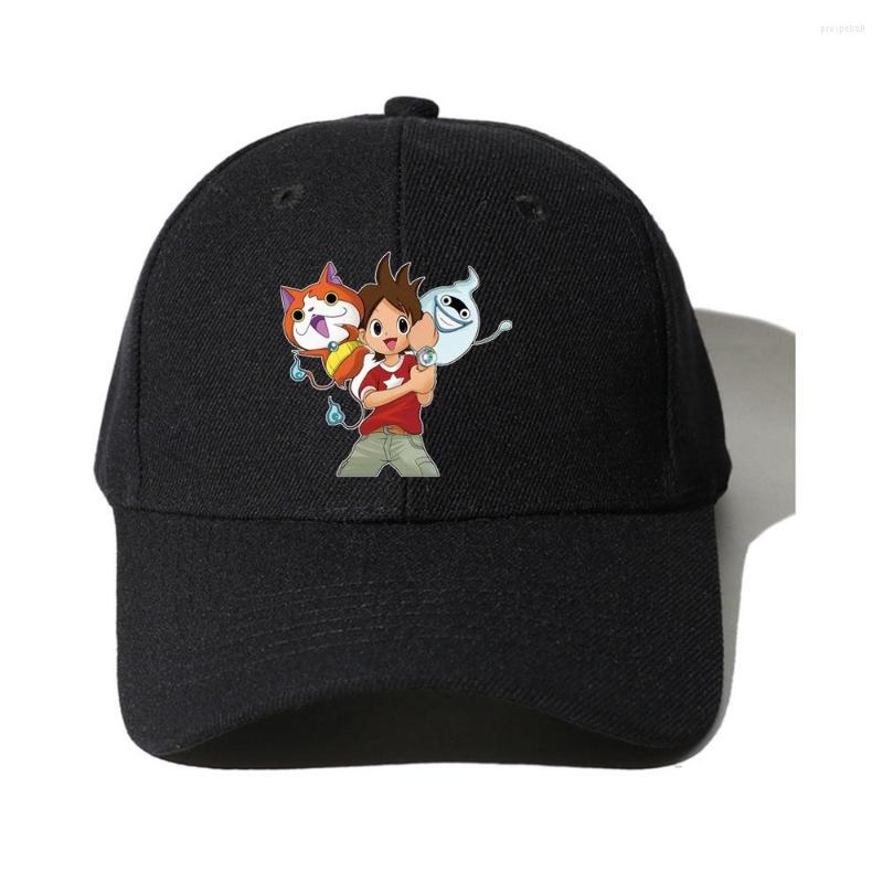 Berets Anime Yokai Watch Visors Black Cotton Peaked Cap Adjustable Breathable Sunshade Wild Leisure Outdoor Baseball Caps
Berets Anime Yokai Watch Visors Black Cotton Peaked Cap Adjustable Breathable Sunshade Wild Leisure Outdoor Baseball Caps