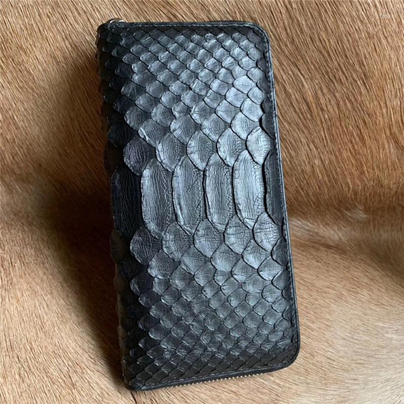Wallets Authentic Real Leather Zipper Closure Men's Card Holders Long Serpentine Wallet Exotic Male Black Clutch Bag Purse
Wallets Authentic Real Leather Zipper Closure Men's Card Holders Long Serpentine Wallet Exotic Male Black Clutch Bag Purse