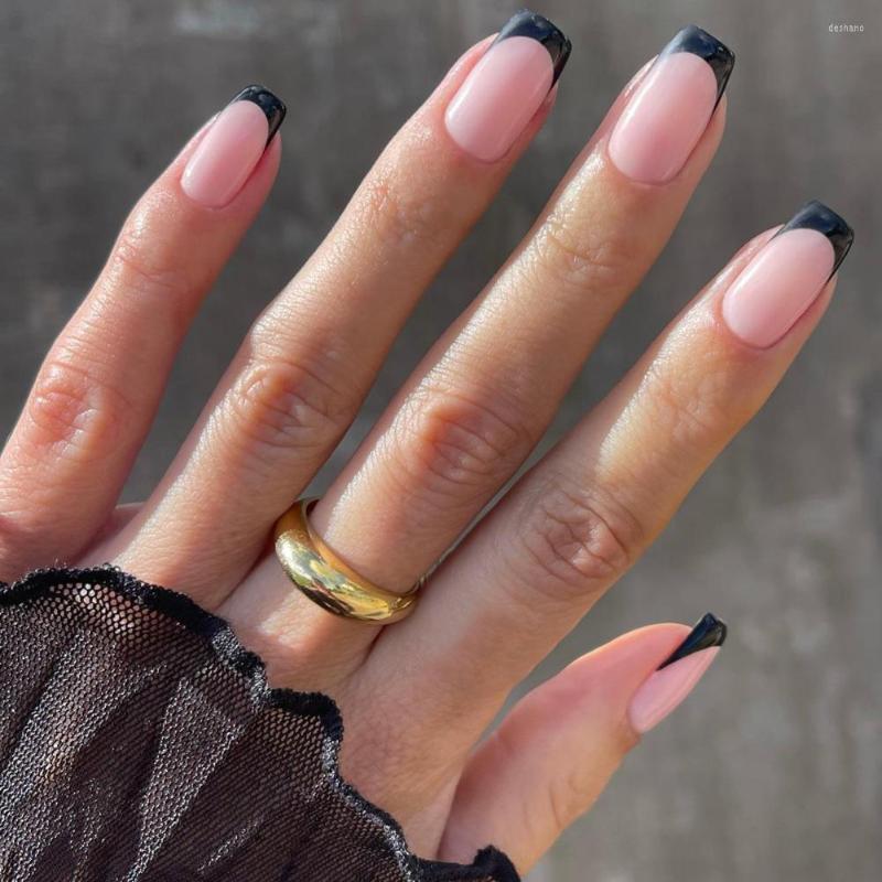False Nails Artificial 1 Set Fashion Harmless No Odor Full Cover Stick On Manicure Design For Nail Salon, Black
False Nails Artificial 1 Set Fashion Harmless No Odor Full Cover Stick On Manicure Design For Nail Salon, Black
