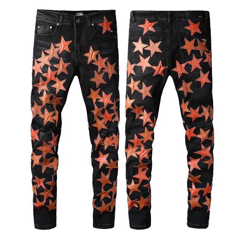 Men's Jeans Amri Ripped Pants Fashion Hip Hop 2022 Wear High Street Black Embroidery Five Star Slightly Elastic Large Size Slim Fit Men Denim SYQE
Men's Jeans Amri Ripped Pants Fashion Hip Hop 2022 Wear High Street Black Embroidery Five Star Slightly Elastic Large Size Slim Fit Men Denim SYQE