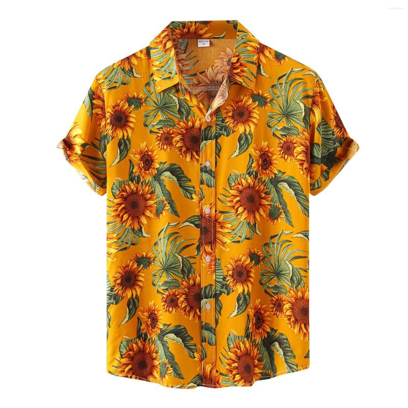 Men' Casual Shirts Summer Men Fashion Hawaiian Sunflower Printed Short-sleeve Beach Holiday Floral Streetwear Camisa Masculina, Black
Men' Casual Shirts Summer Men Fashion Hawaiian Sunflower Printed Short-sleeve Beach Holiday Floral Streetwear Camisa Masculina, Black