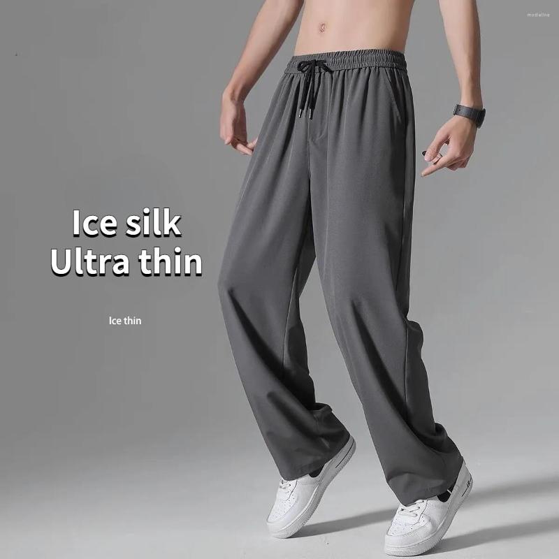 Men's Pants Dripping Ice Silk Men's Summer Thin Wide-leg Straight Loose Youth Breathable Casual Trousers Tide Brand Sports, Black one piece
Men's Pants Dripping Ice Silk Men's Summer Thin Wide-leg Straight Loose Youth Breathable Casual Trousers Tide Brand Sports, Black one piece