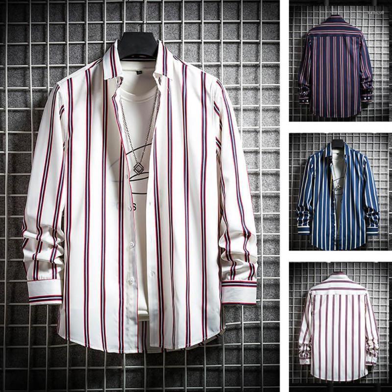 Men's Casual Shirts Stylish Shirt Top Colorfast Lapel Soft Men Loose Fit Striped Autumn Workwear, Black
Men's Casual Shirts Stylish Shirt Top Colorfast Lapel Soft Men Loose Fit Striped Autumn Workwear, Black