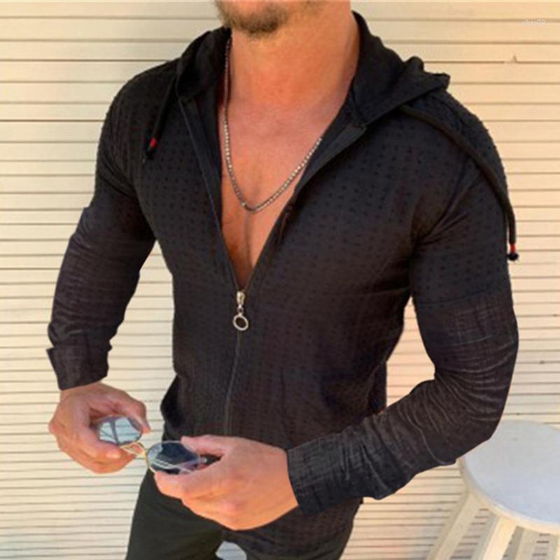 Men's T Shirts Fashion Long Sleeved Hoodie Zipper Shirt Men Clothing Summer Solid Color Casual Plaid Print Open Stitch Thin Tshirt Mens, White
Men's T Shirts Fashion Long Sleeved Hoodie Zipper Shirt Men Clothing Summer Solid Color Casual Plaid Print Open Stitch Thin Tshirt Mens, White