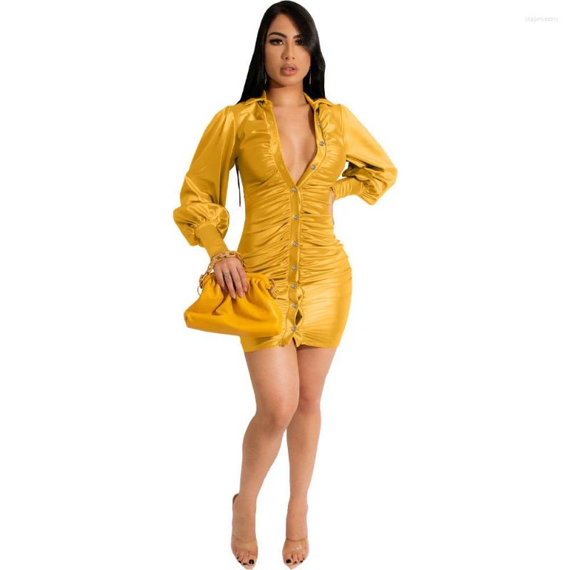 Casual Dresses Zoctuo Satin Dress Womens Sexy Tight For Women Club Long Lantern Sleeve Pleated Vestido Clothes Turn Down Collar Fashion, Black
Casual Dresses Zoctuo Satin Dress Womens Sexy Tight For Women Club Long Lantern Sleeve Pleated Vestido Clothes Turn Down Collar Fashion, Black