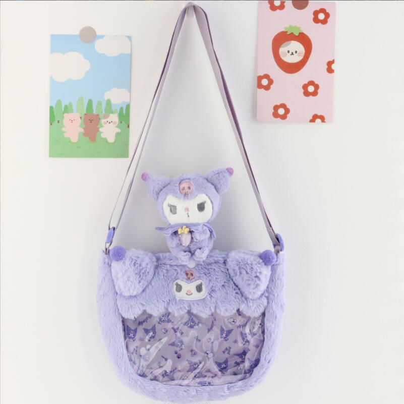 Pink White Purple Plush Transparent Handbag Big Ear Dog Girl Cute Soft Accessories Zipper Accessory Shoulder Bags Girls Gift, Mix colors /30*30cm/150g
Pink White Purple Plush Transparent Handbag Big Ear Dog Girl Cute Soft Accessories Zipper Accessory Shoulder Bags Girls Gift, Mix colors /30*30cm/150g