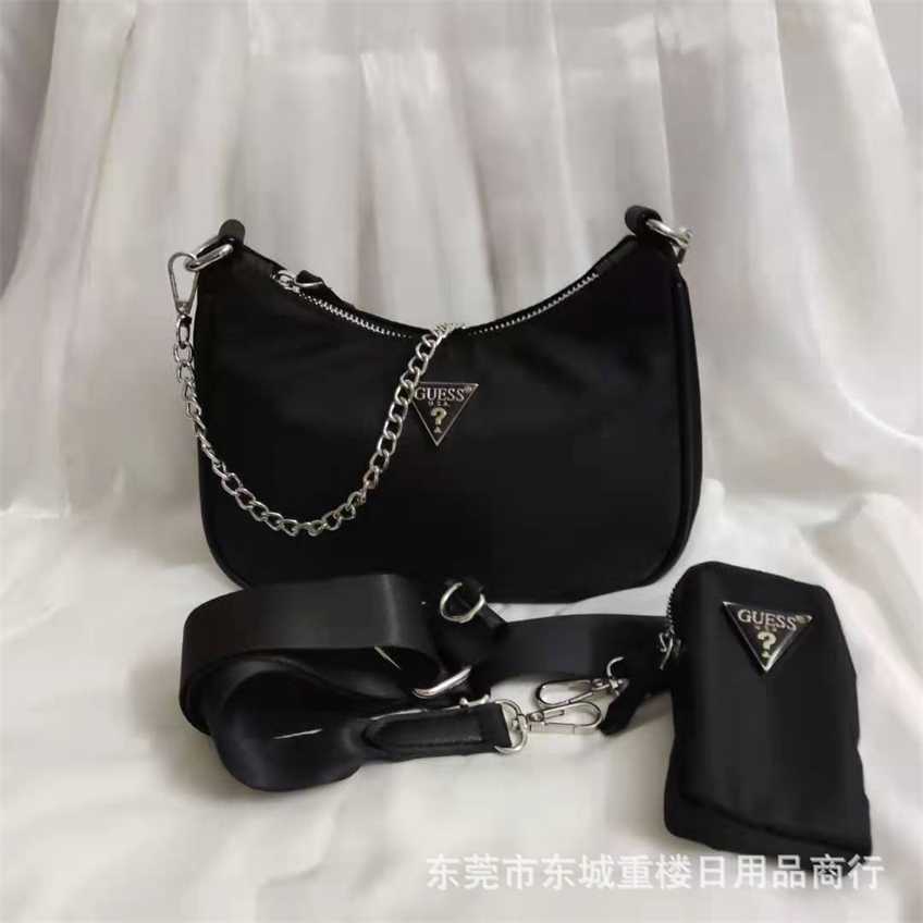 new recycled nylon fabric three one sling single shoulder underarm chain Messenger Bag Mini Handbag women's bag Designer Handbags, Black
new recycled nylon fabric three one sling single shoulder underarm chain Messenger Bag Mini Handbag women's bag Designer Handbags, Black