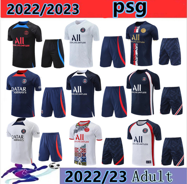 2022/23 PSGS tracksuit 2022 2023 MBAPPE NEYMAR JR Sportswear men training suit Short sleeved suit Football soccer Jersey kit uniform chandal adult sweatshirt, Blue
2022/23 PSGS tracksuit 2022 2023 MBAPPE NEYMAR JR Sportswear men training suit Short sleeved suit Football soccer Jersey kit uniform chandal adult sweatshirt, Blue