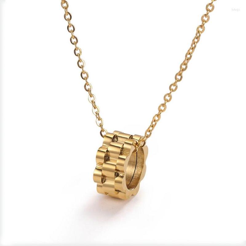 Chains Personalized Gear Pendant Necklace Fashion Metal Titanium Steel For Women Wedding Accessories Jewelry Gift 2022
Chains Personalized Gear Pendant Necklace Fashion Metal Titanium Steel For Women Wedding Accessories Jewelry Gift 2022