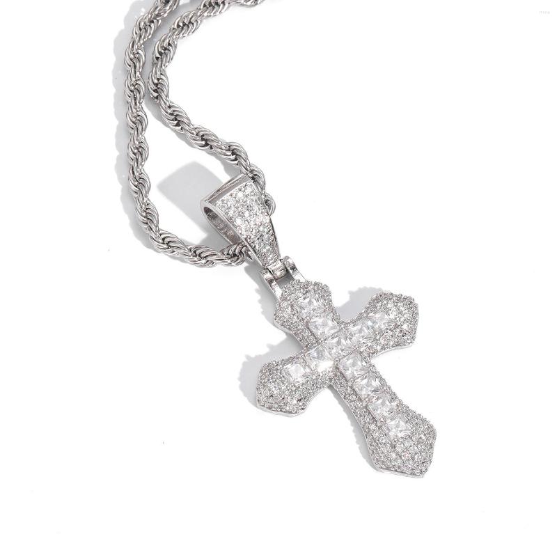 Pendant Necklaces Hip Hop Full Colorful Cubic Zirconia Cross Necklace Religious Jewelry
Pendant Necklaces Hip Hop Full Colorful Cubic Zirconia Cross Necklace Religious Jewelry