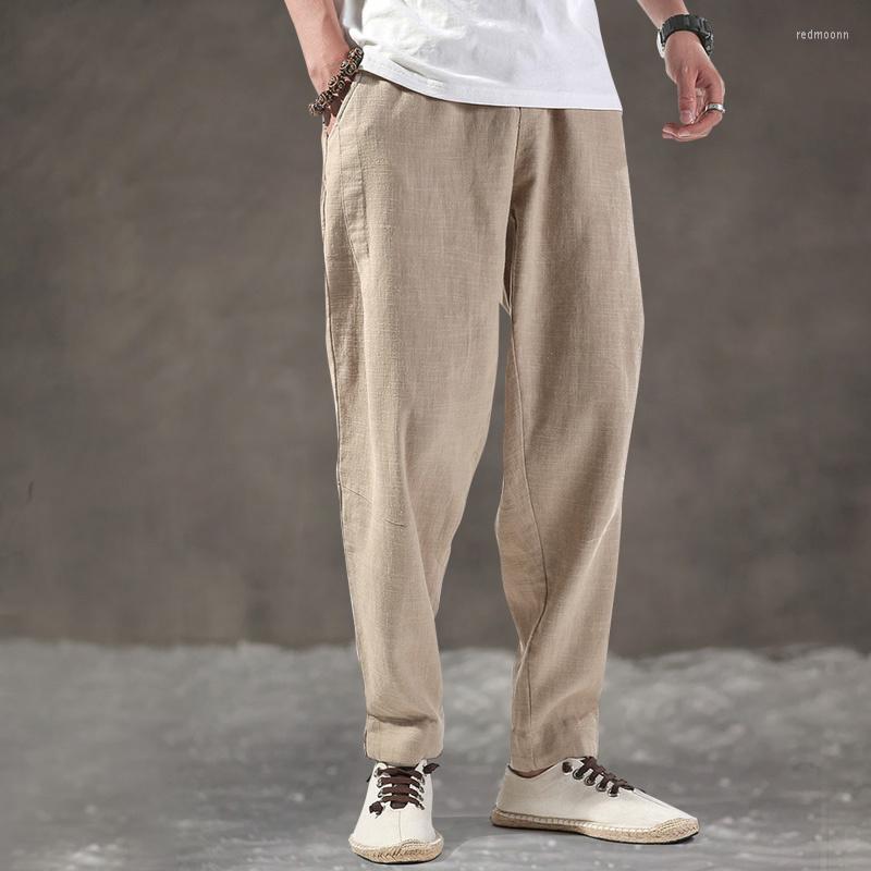 Men's Pants 2022 Chinese Style Loose Linen Casual Men Clothing Spring Summer Oversized Thin Harem Carrot Plus Size Trousers Male, Black
Men's Pants 2022 Chinese Style Loose Linen Casual Men Clothing Spring Summer Oversized Thin Harem Carrot Plus Size Trousers Male, Black