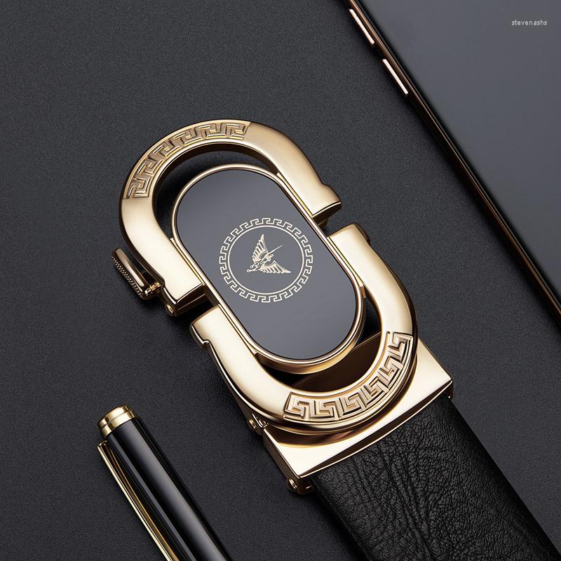 Belts Genuine Leather Men's Simple Belt Fashion Designer Business Automatic Buckle, Black
Belts Genuine Leather Men's Simple Belt Fashion Designer Business Automatic Buckle, Black