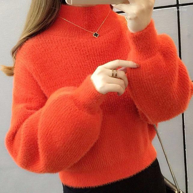 Women' Sweaters Woman Chandails Mink Sweater Women' Autumn Winter Lantern Sleeve Loose, Khaki
Women' Sweaters Woman Chandails Mink Sweater Women' Autumn Winter Lantern Sleeve Loose, Khaki