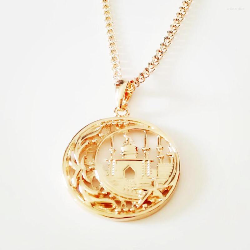 Pendant Necklaces Traditional Women Jewelry Accessories Classic Round With A Mosque For
Pendant Necklaces Traditional Women Jewelry Accessories Classic Round With A Mosque For