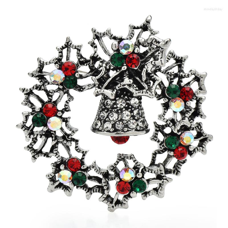 Brooches Wuli&baby Vintage Christmas Wreath For Women Men Rhinestone Year Flower Bell Party Office Brooch Pin Gifts
Brooches Wuli&baby Vintage Christmas Wreath For Women Men Rhinestone Year Flower Bell Party Office Brooch Pin Gifts