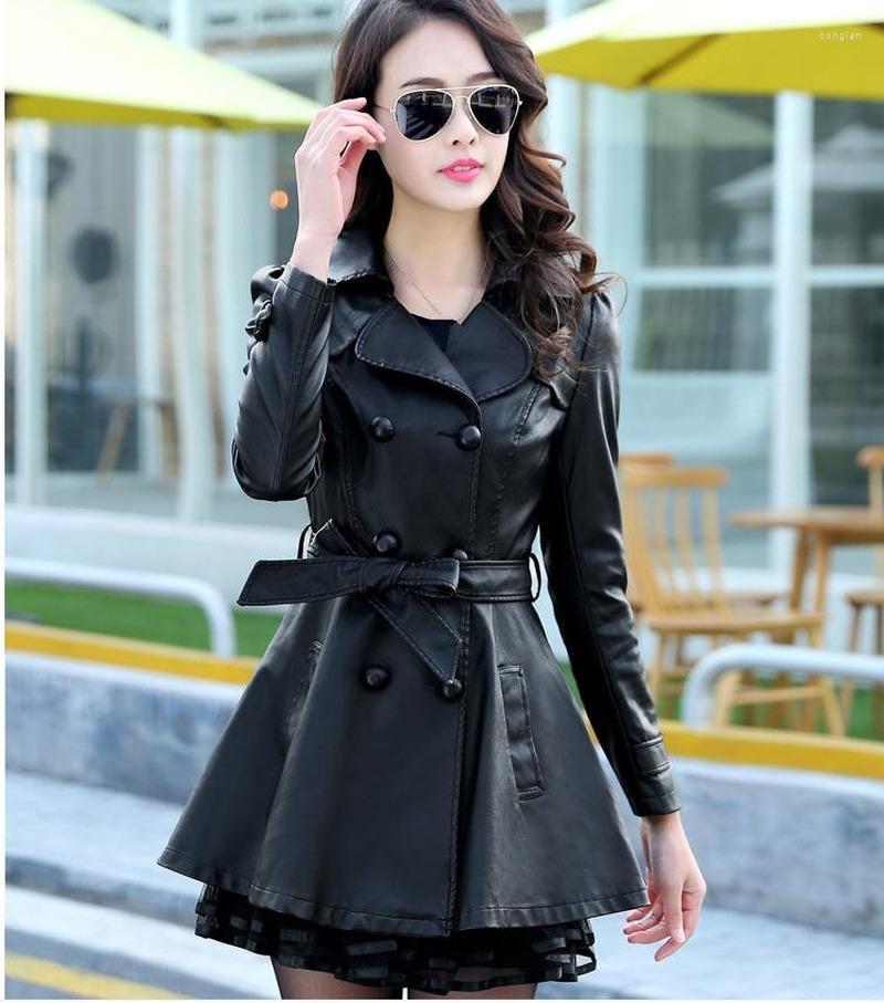 Women' Leather 2022 Plus Size -5XL Jackets Women High Quality Trench Coat Black Jacket Jaqueta De Couro Feminino
Women' Leather 2022 Plus Size -5XL Jackets Women High Quality Trench Coat Black Jacket Jaqueta De Couro Feminino