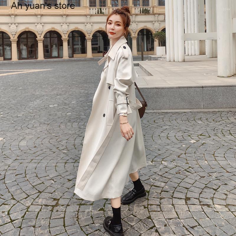 Women' Trench Coats Ah Yuan Brand Fashion Women Coat Beige Long Double-Breasted With Belt Spring AutumnCoat Female Outerwear
Women' Trench Coats Ah Yuan Brand Fashion Women Coat Beige Long Double-Breasted With Belt Spring AutumnCoat Female Outerwear