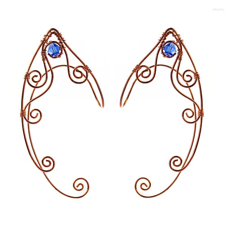 Backs Earrings Retro Winding Vine Elf Ear Cuffs With Royal Blue Crystal Wing Sleeve Wrap Without Piercing Earcuff Jewelry
Backs Earrings Retro Winding Vine Elf Ear Cuffs With Royal Blue Crystal Wing Sleeve Wrap Without Piercing Earcuff Jewelry