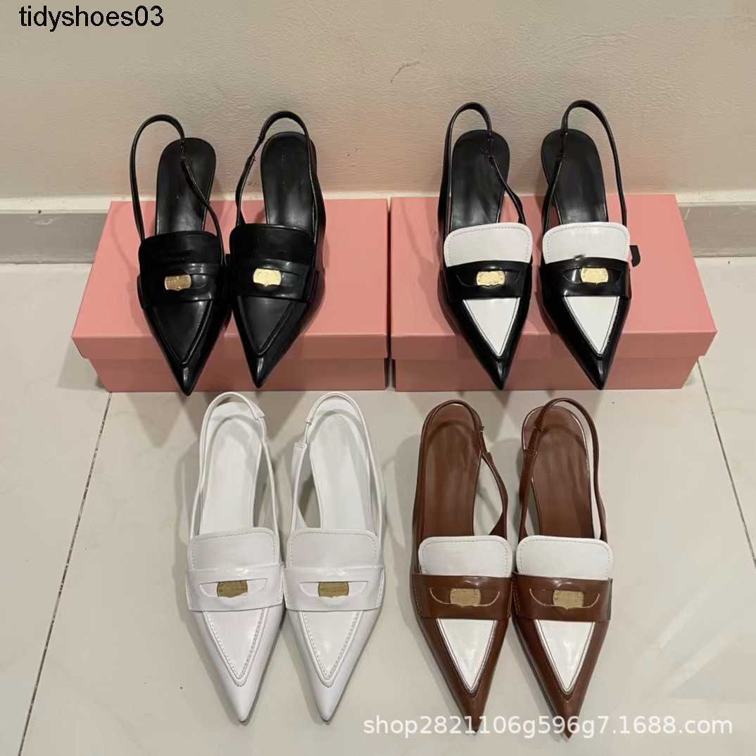 Miu Women Designers Rois women's 2022 new color contrast pointed thin heel high heel Size 34-40, Color matching black
Miu Women Designers Rois women's 2022 new color contrast pointed thin heel high heel Size 34-40, Color matching black