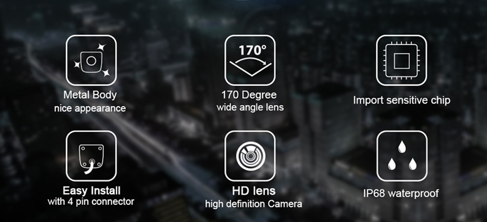 Car Intelligent Moving Guide Parking Line Rear View Reverse Backup Tracks Camera For Android DVD Monitor