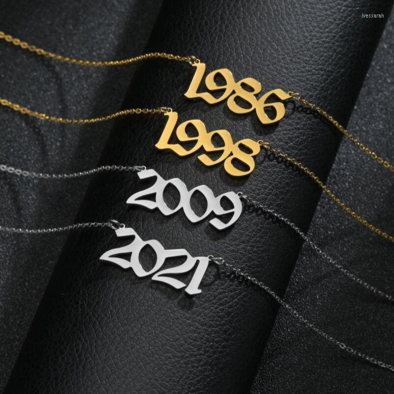 Chains Trendy Hiphop Stainless Steel Year Of Birth Figure Necklace Gold Plated Silver Color 1980-2022 For Women Men Birthday Gifts
Chains Trendy Hiphop Stainless Steel Year Of Birth Figure Necklace Gold Plated Silver Color 1980-2022 For Women Men Birthday Gifts
