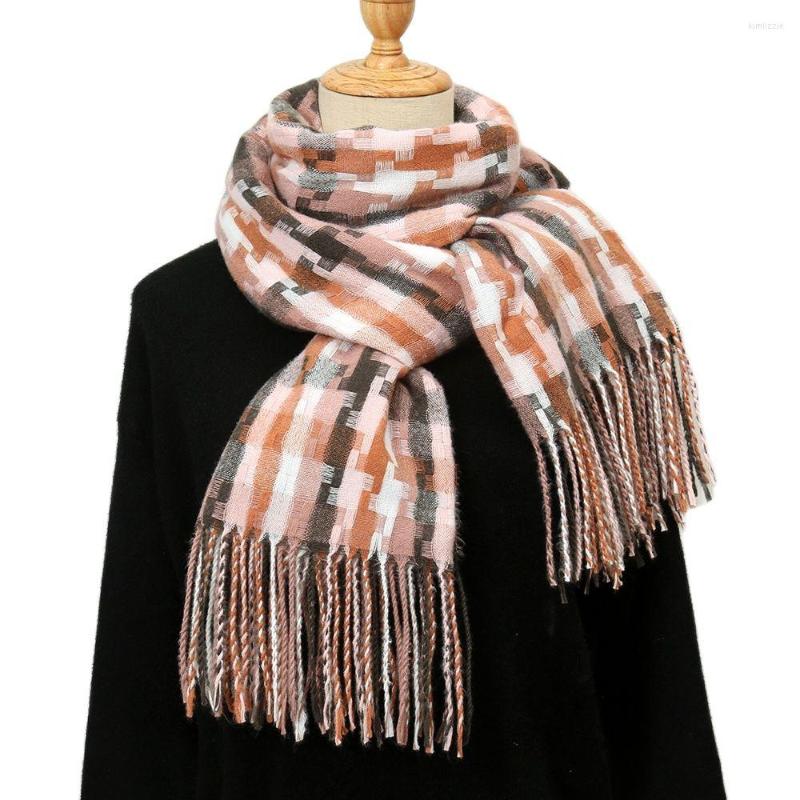 Scarves Fashion Plaid Cashmere Scarf Shawl Women Lady WinterThick Neckscarf Pashmina Wraps Stoles Foulard Headscarf Echarpe
Scarves Fashion Plaid Cashmere Scarf Shawl Women Lady WinterThick Neckscarf Pashmina Wraps Stoles Foulard Headscarf Echarpe