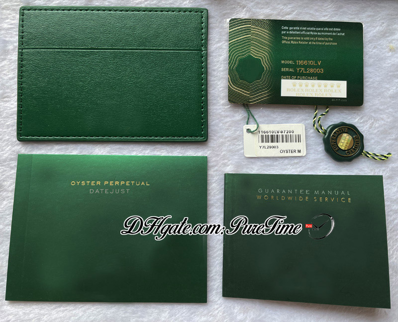 2022 Green No Boxes Custom Made Rollie NFC Warranty Card With Anti-Forgery Crown And Fluorescent Label Gift Same Serial Tag Manual Set 126610 Puretime B2
2022 Green No Boxes Custom Made Rollie NFC Warranty Card With Anti-Forgery Crown And Fluorescent Label Gift Same Serial Tag Manual Set 126610 Puretime B2