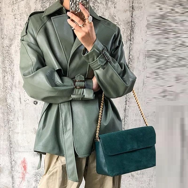 Women' Leather 2022 Autumn Faux Jacket Casual Female Streetwear Outwear Women Spring Pu Soft Moto Biker Coat With Belt ZZ605
Women' Leather 2022 Autumn Faux Jacket Casual Female Streetwear Outwear Women Spring Pu Soft Moto Biker Coat With Belt ZZ605